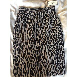 NWT By Malene Birger jacquard leopard pencil skirt Danish size DK 34 fits US 2